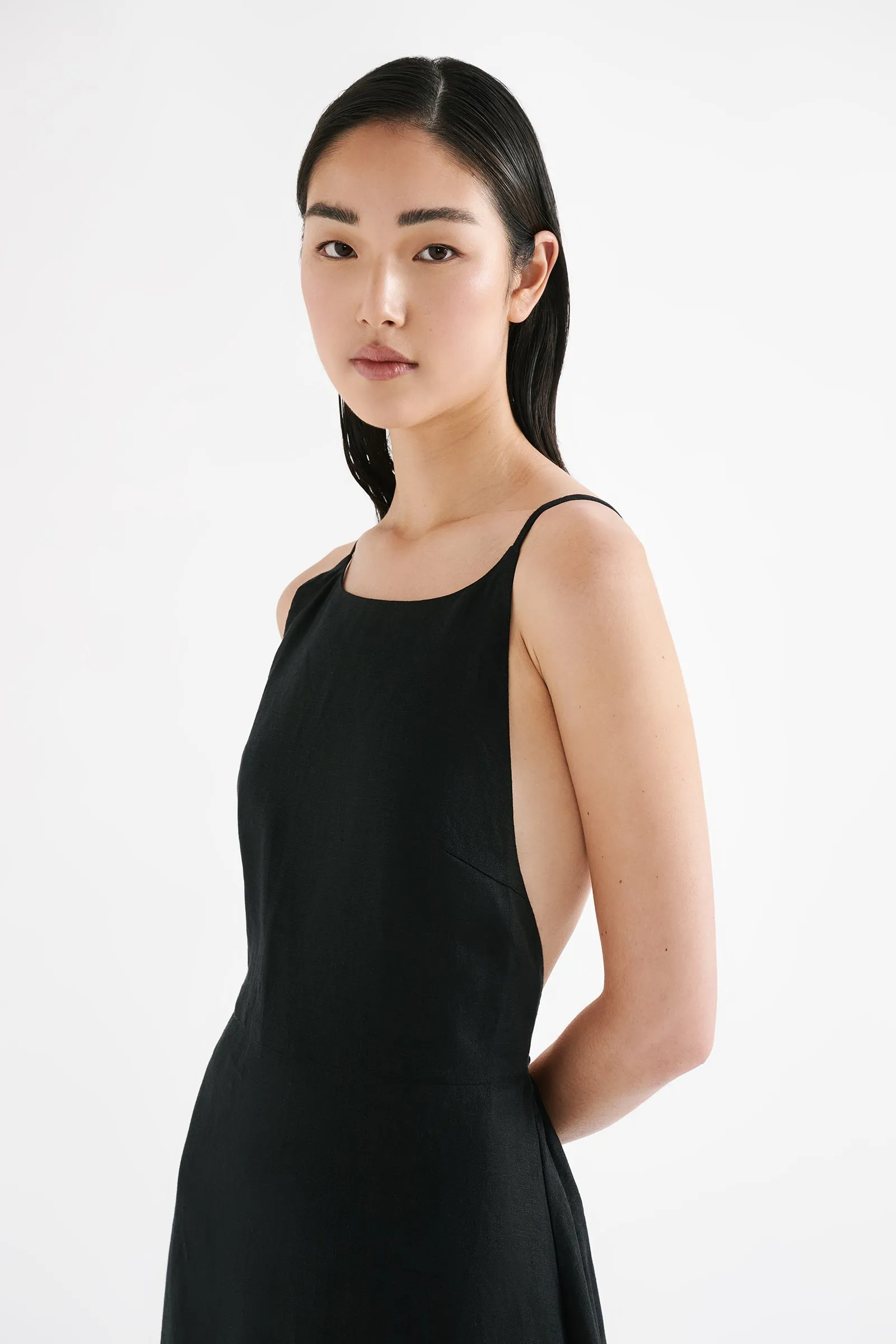 ZIBA LINEN MAXI DRESS